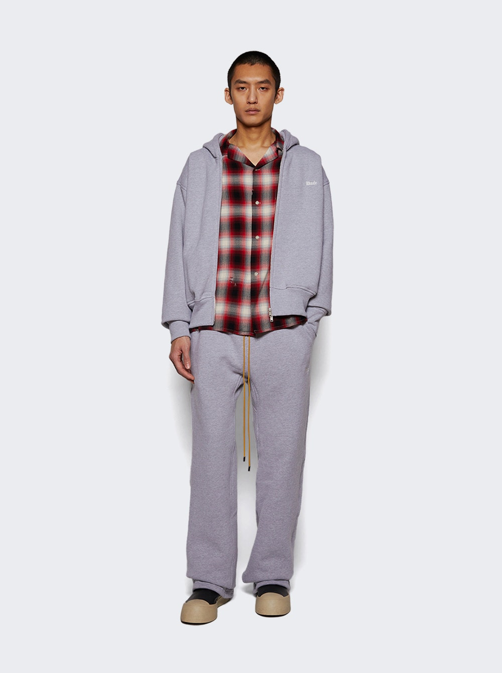 Classique Full-zip Hoodie Heather Grey - 5