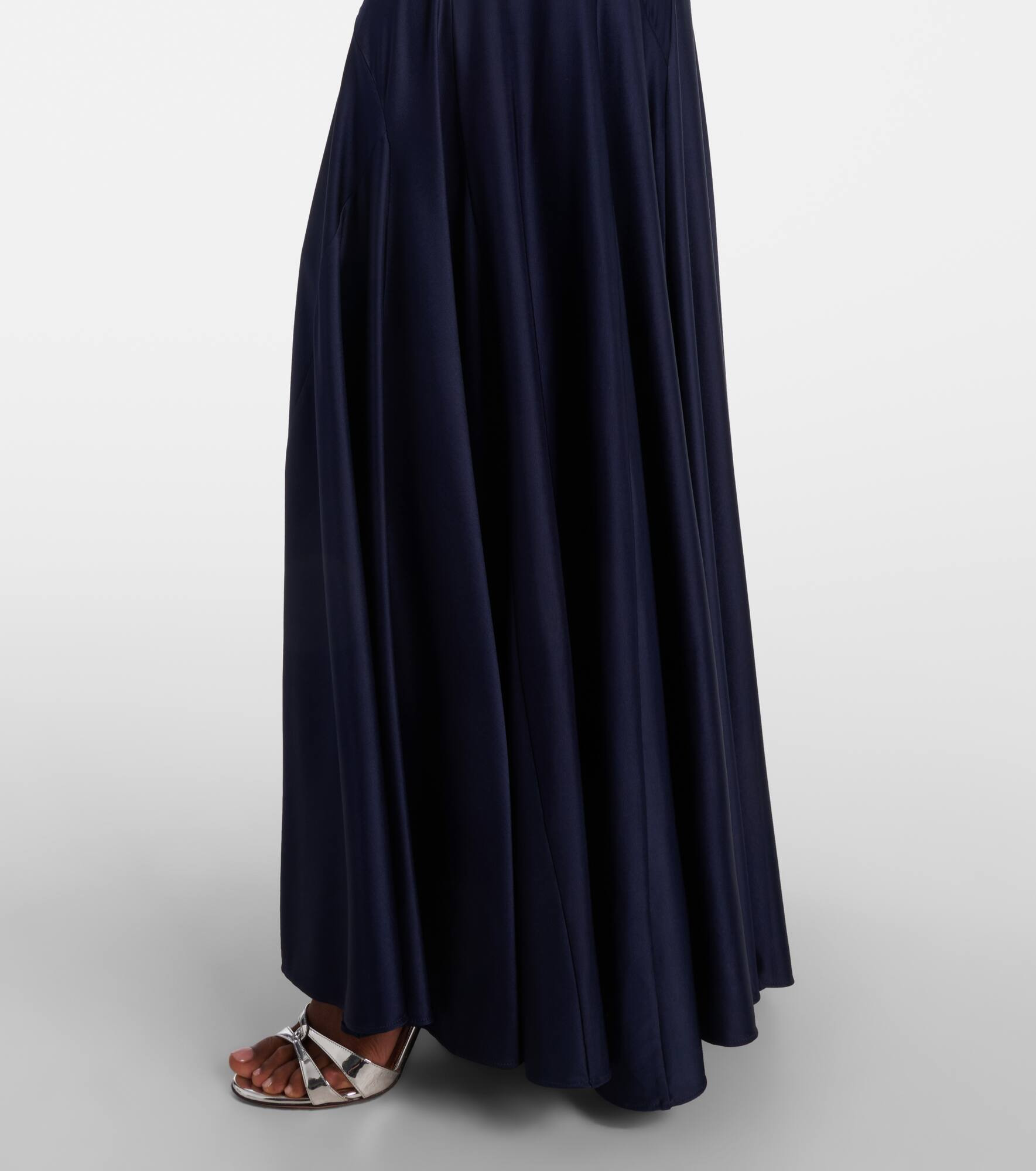 Paneled jersey maxi dress - 6