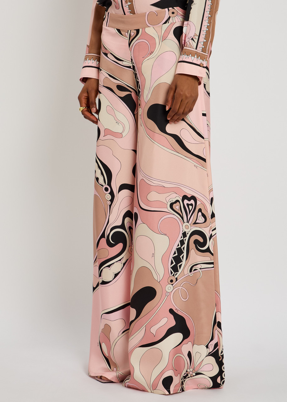 Pucci Orchidee Printed Silk-twill Trousers - 2