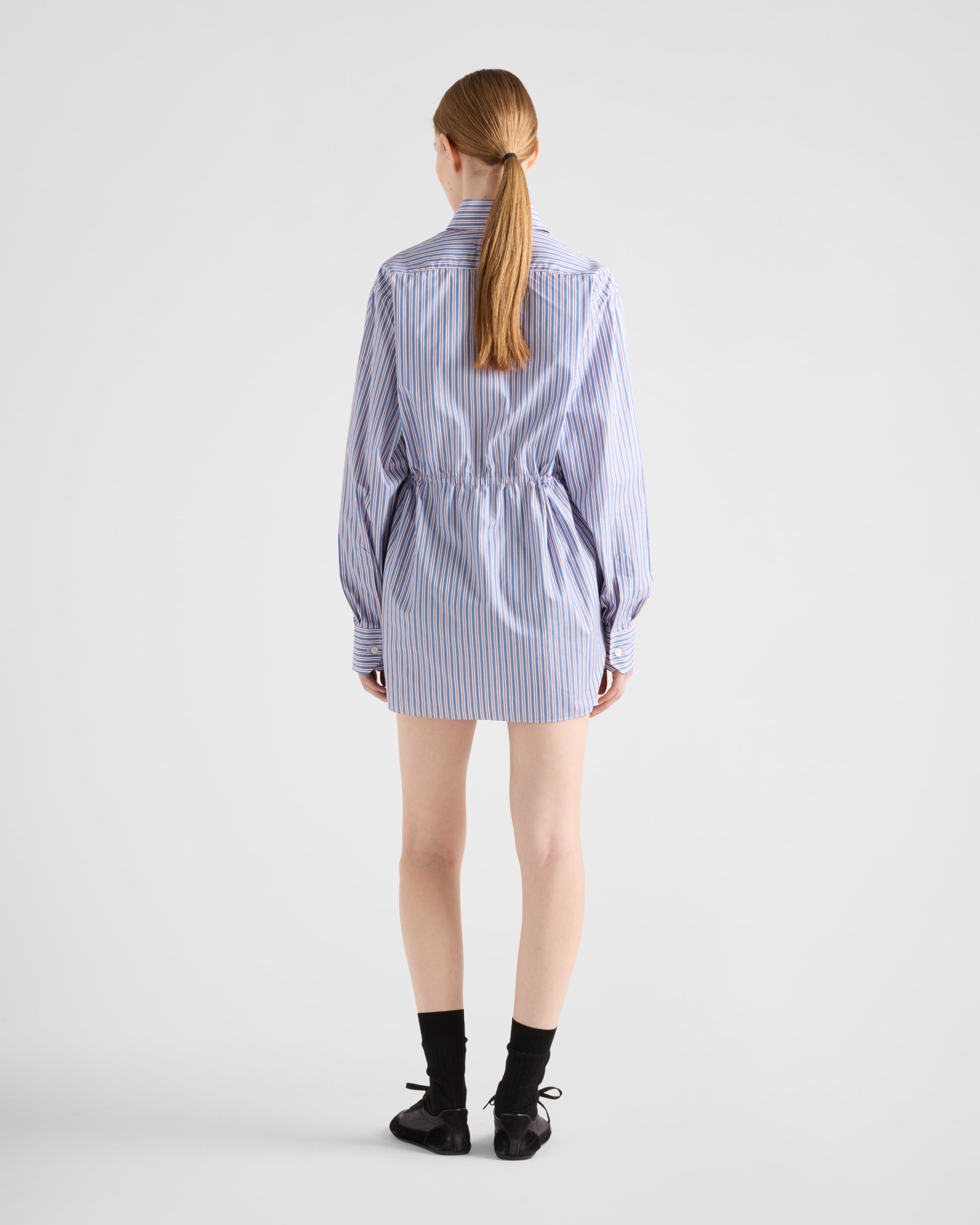 Striped poplin shirt - 5