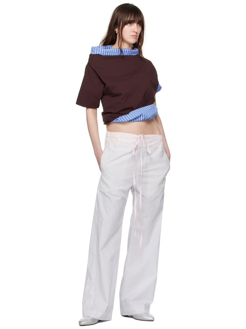 EDWARD CUMING Blue Patchwork Trousers outlook