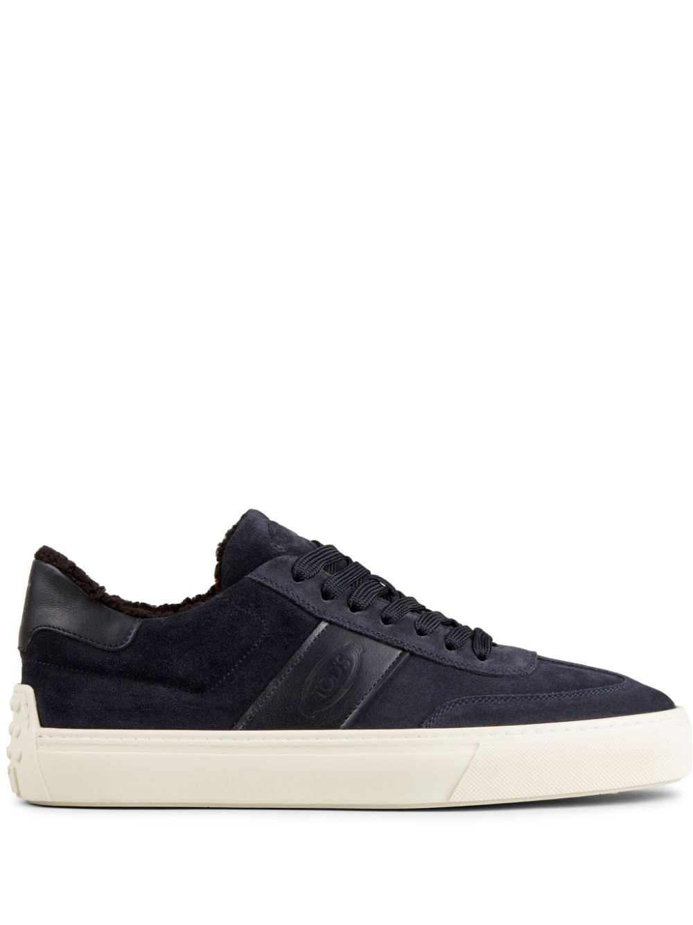 suede shearling-lined sneakers - 1