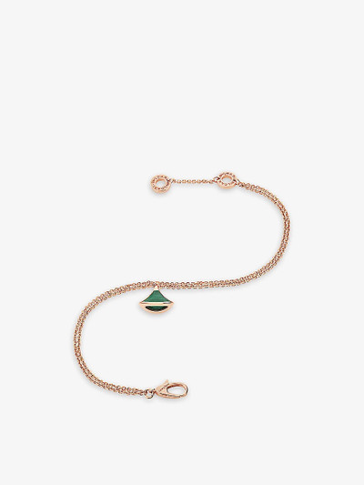 BVLGARI Divas’ Dream 18ct rose-gold and malachite bracelet outlook