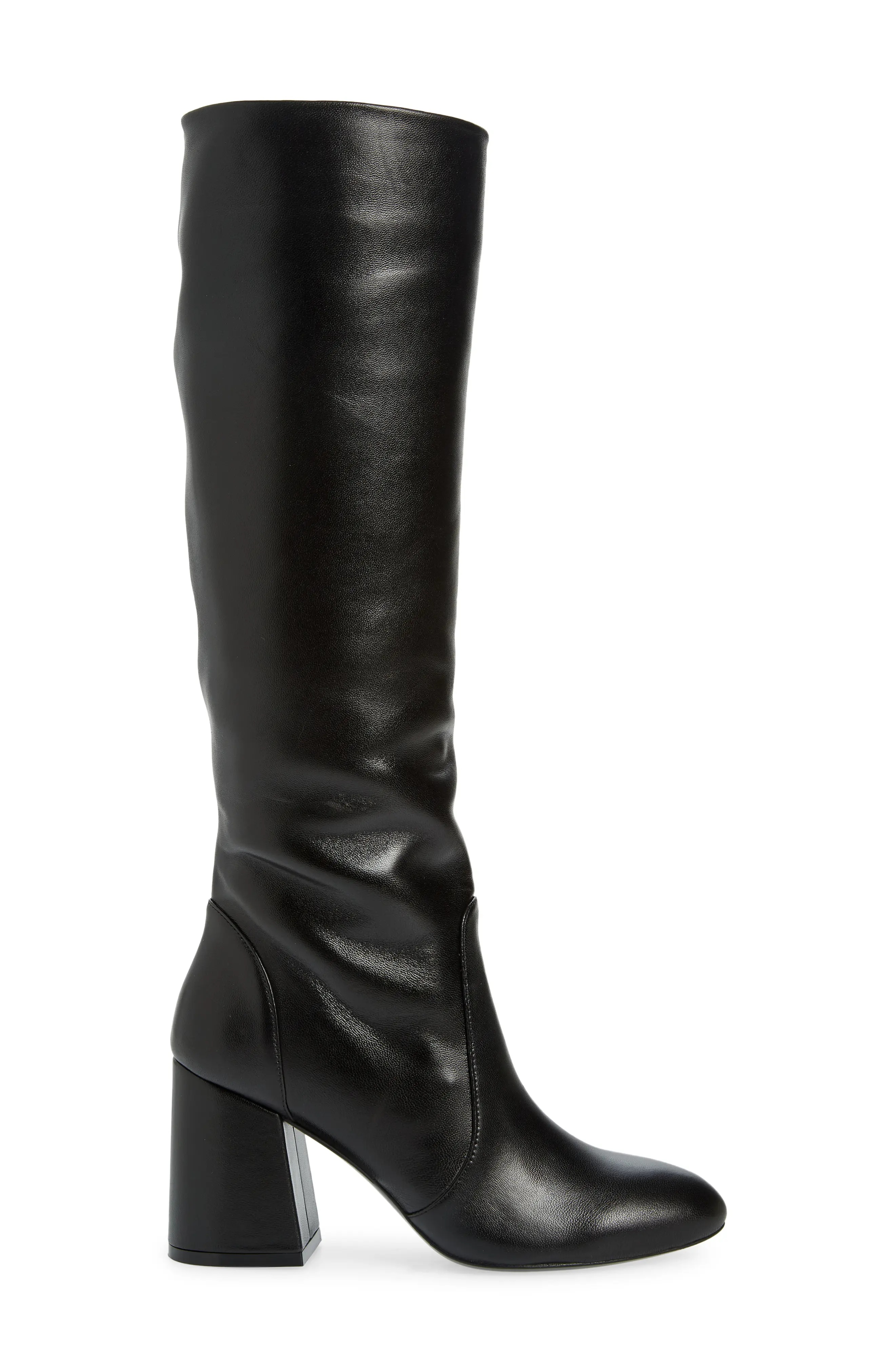 Flare Block Heel Mid Calf Boot - 3