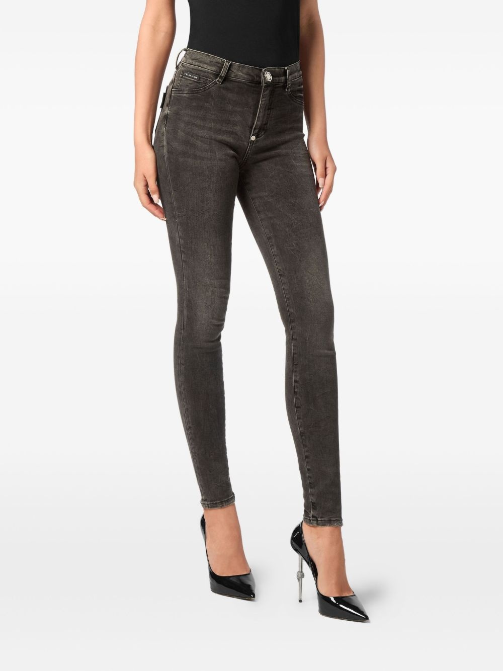 high-waisted skinny jeans - 3