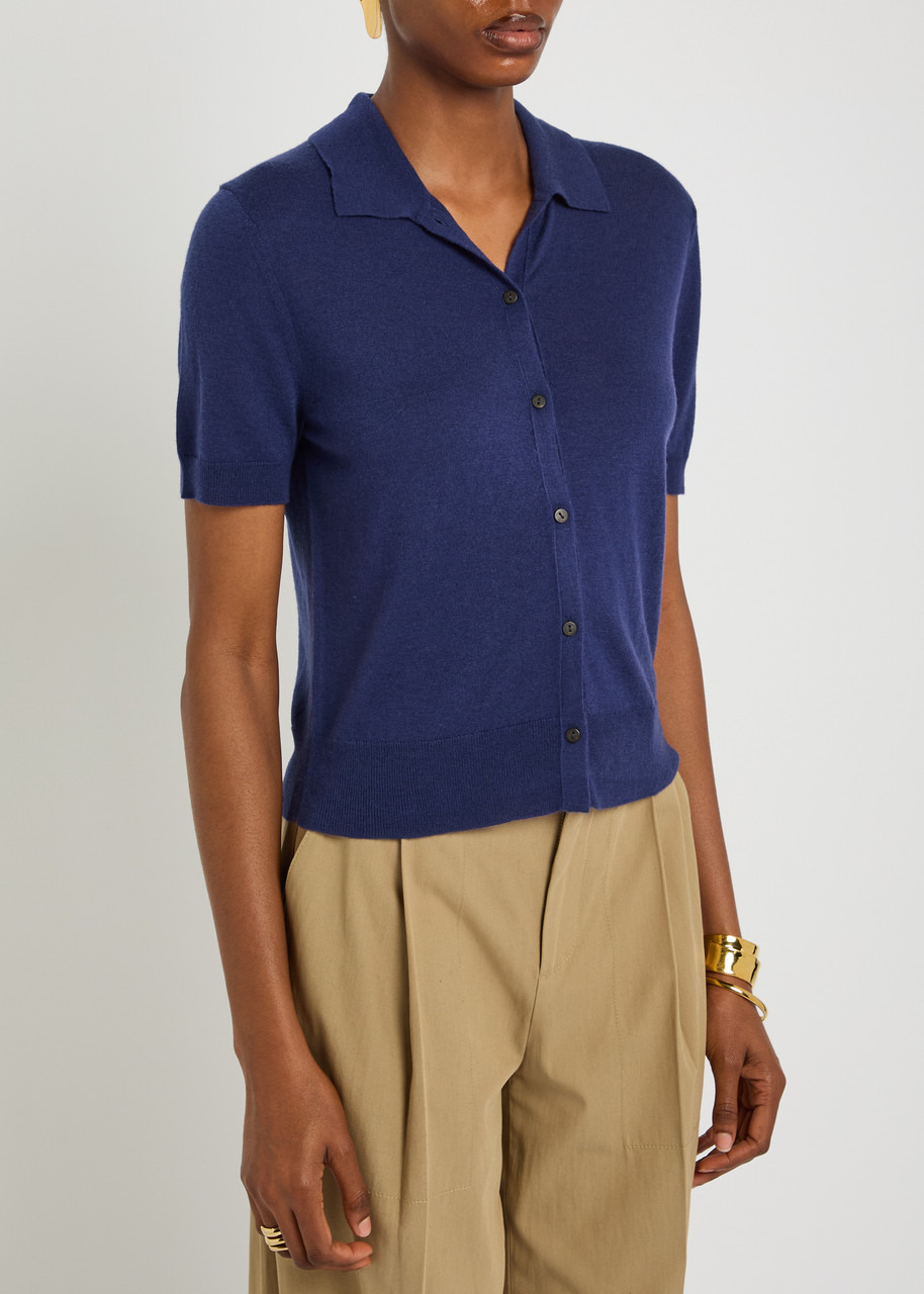 Vince Collared Wool and Cashmere-blend top - 2