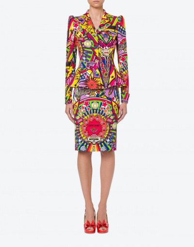 Moschino PINBALL PRINT CADY JACKET outlook