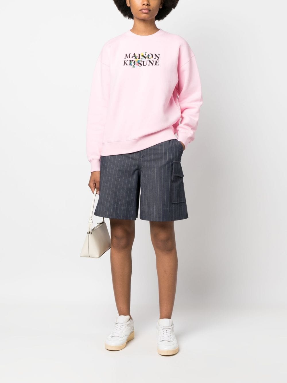logo-print cotton sweatshirt - 2