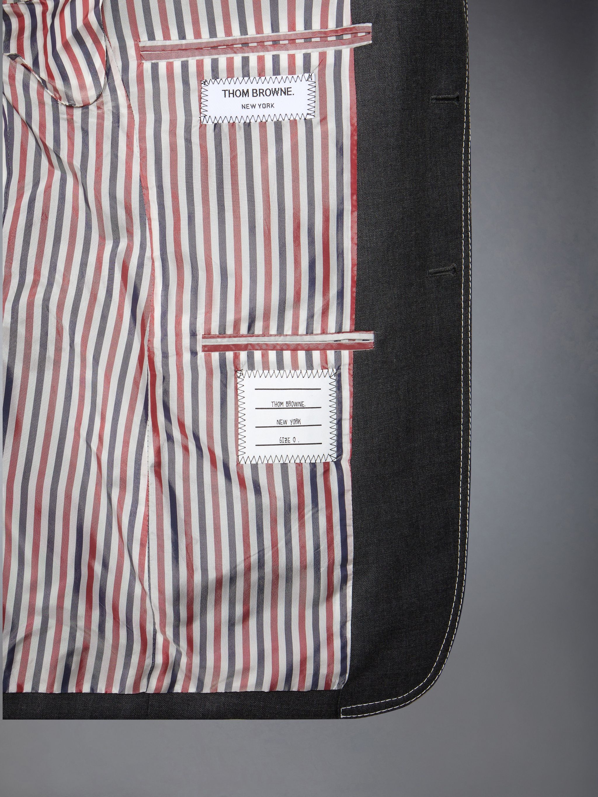 Funmix Twill Contrast Topstitching Classic Sport Coat - 5