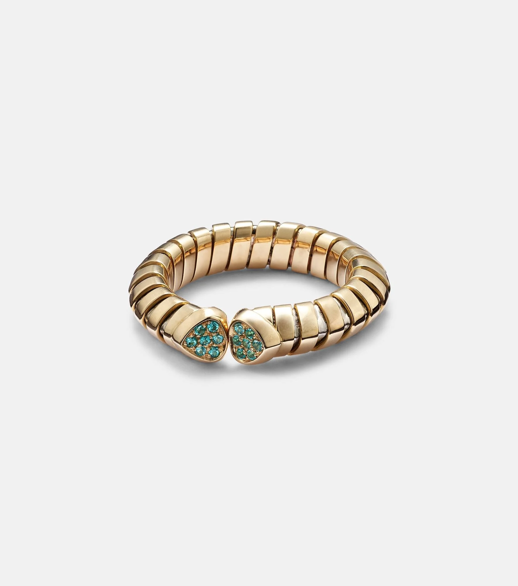 Trisolina 18kt gold ring with tourmalines - 1