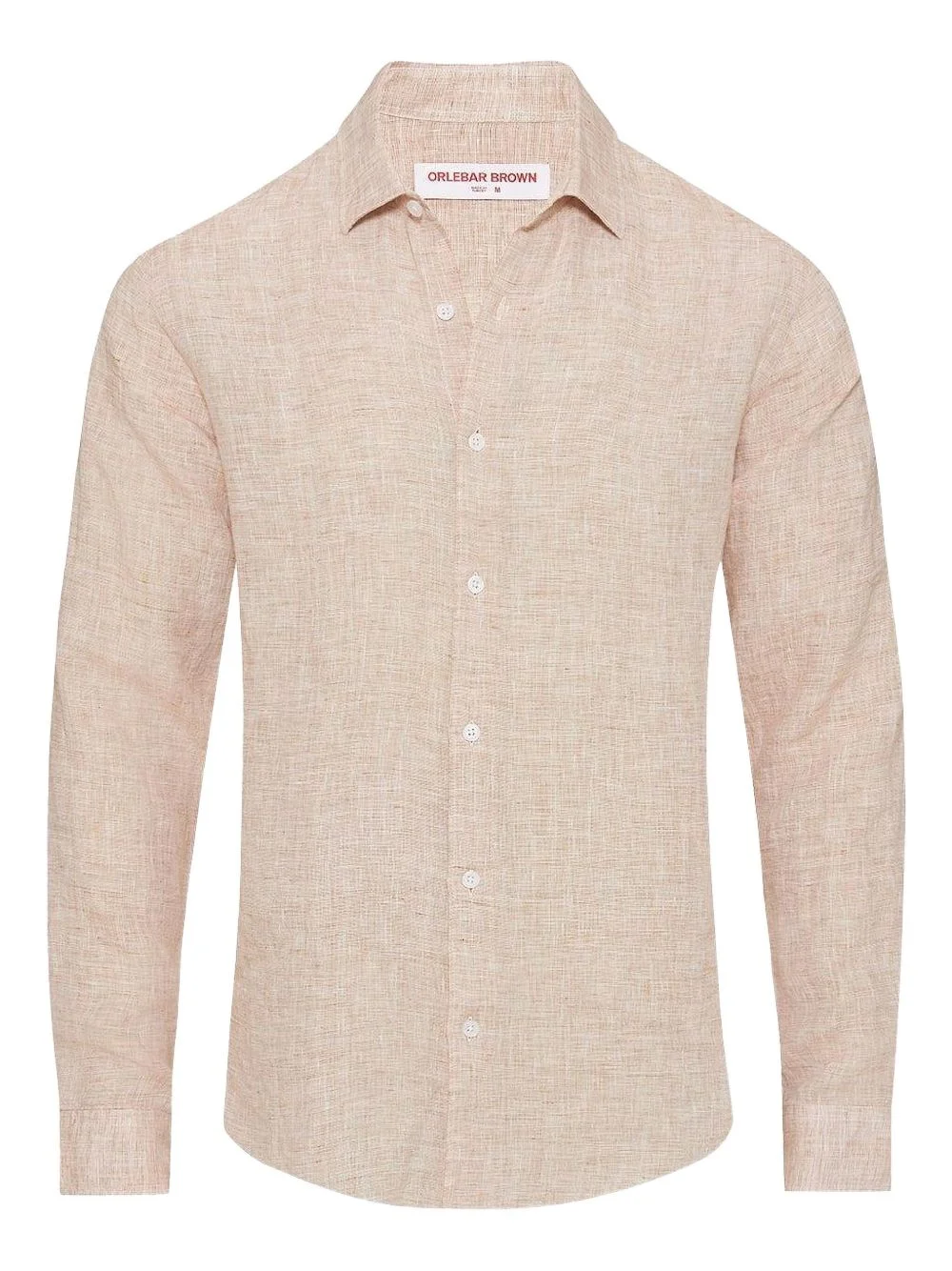 Giles classic-collar linen shirt - 1