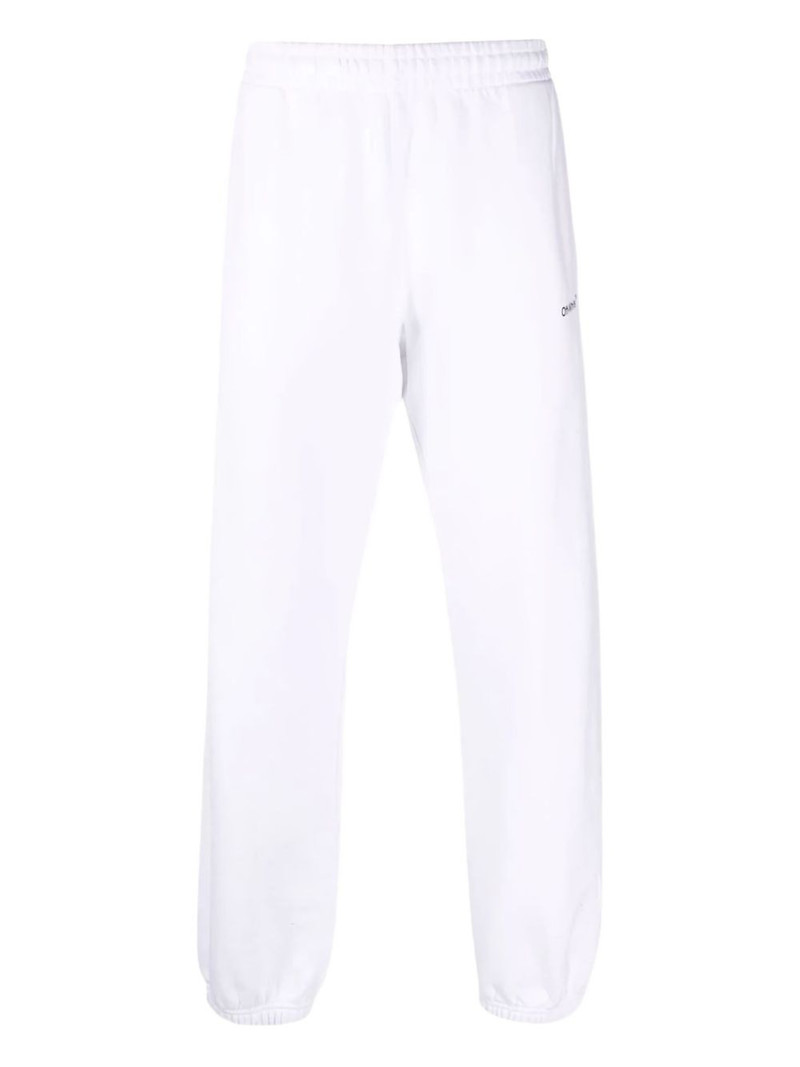 Diagonal Helvetica track pants 1