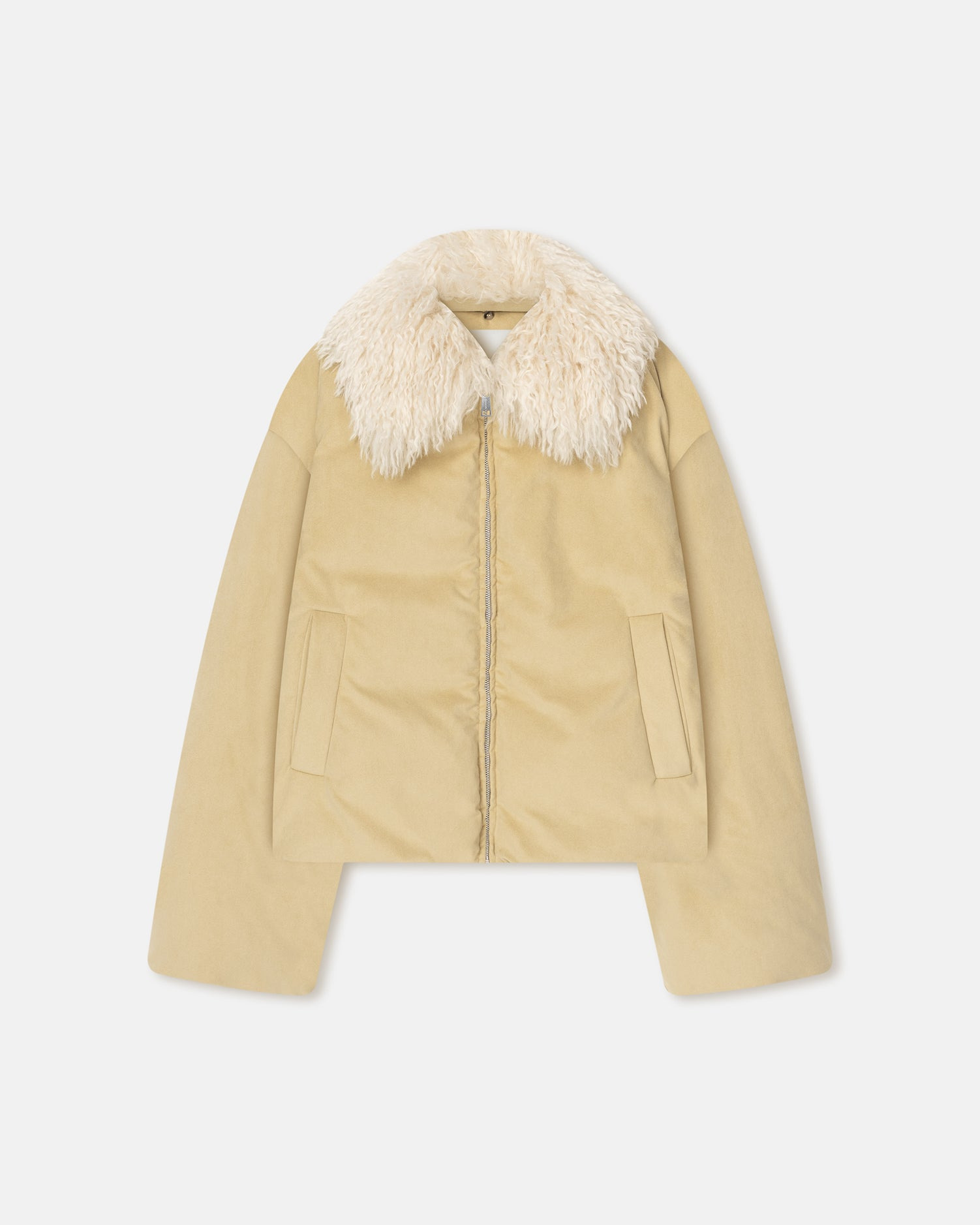 Alt-Suede and Faux-Fur Jacket - 3