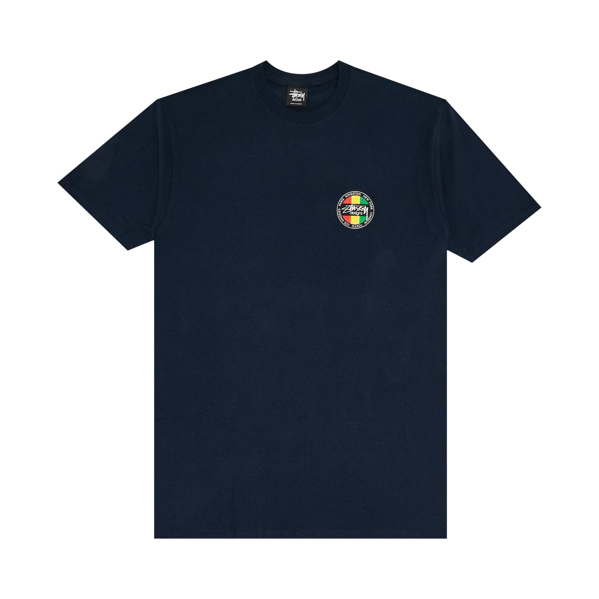 Stussy Kingston Dot Tee 'Navy' - 1