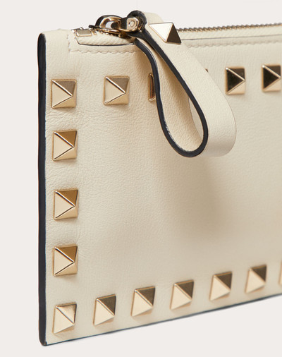 Valentino ROCKSTUD CALFSKIN CARDHOLDER WITH ZIPPER outlook