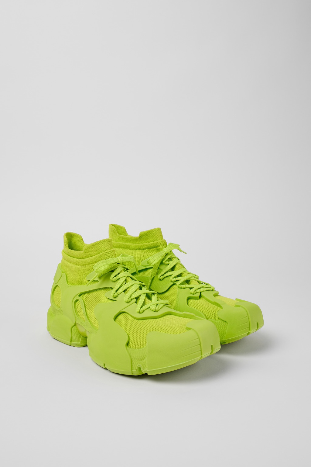 Green Synthetic Sneaker - 2