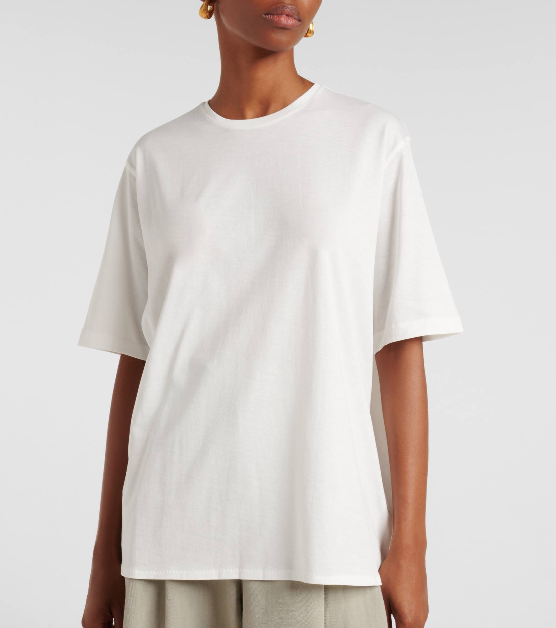 Harper cotton jersey T-shirt - 6