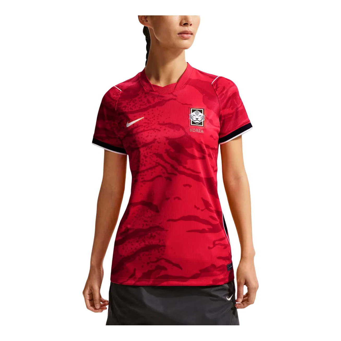 (WMNS) Nike South Korea 2026 Stadium Home Dri-FIT Replica Jersey Asia Sizing 'Global Red Black White - 1