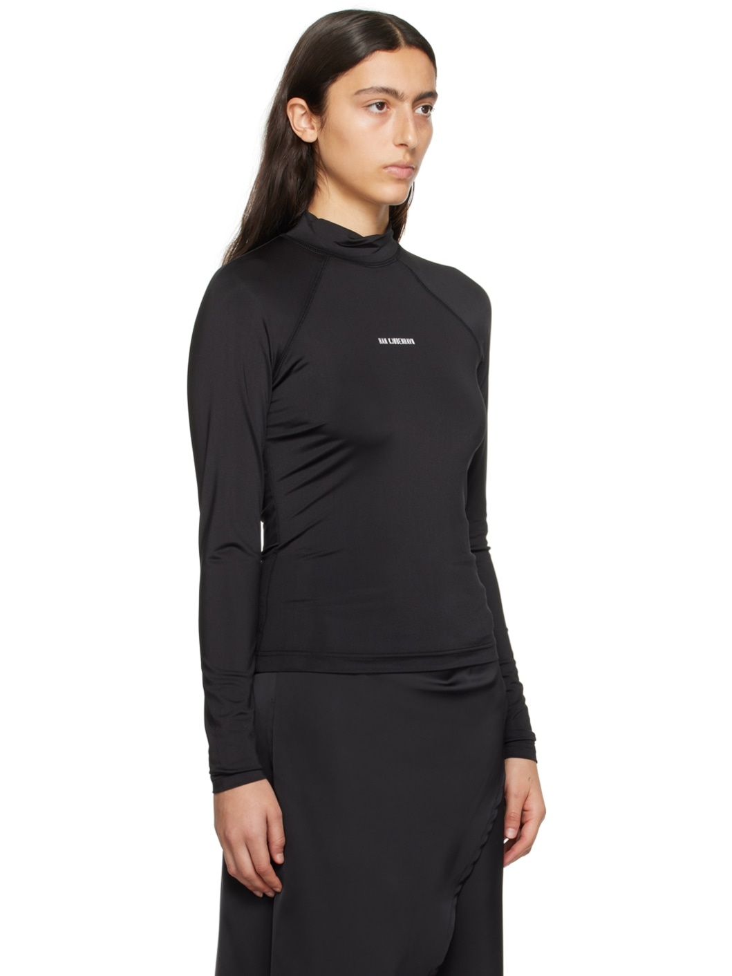 Black Raglan Turtleneck - 2