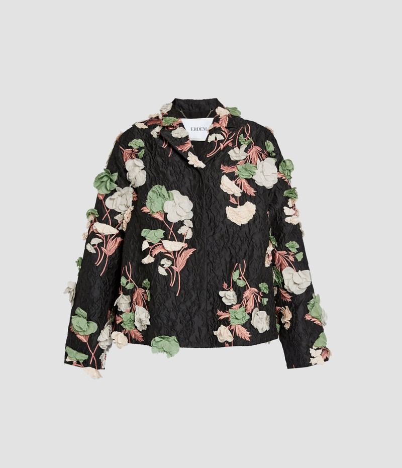 FLORAL EMBROIDERED CLOQUE JACKET 1