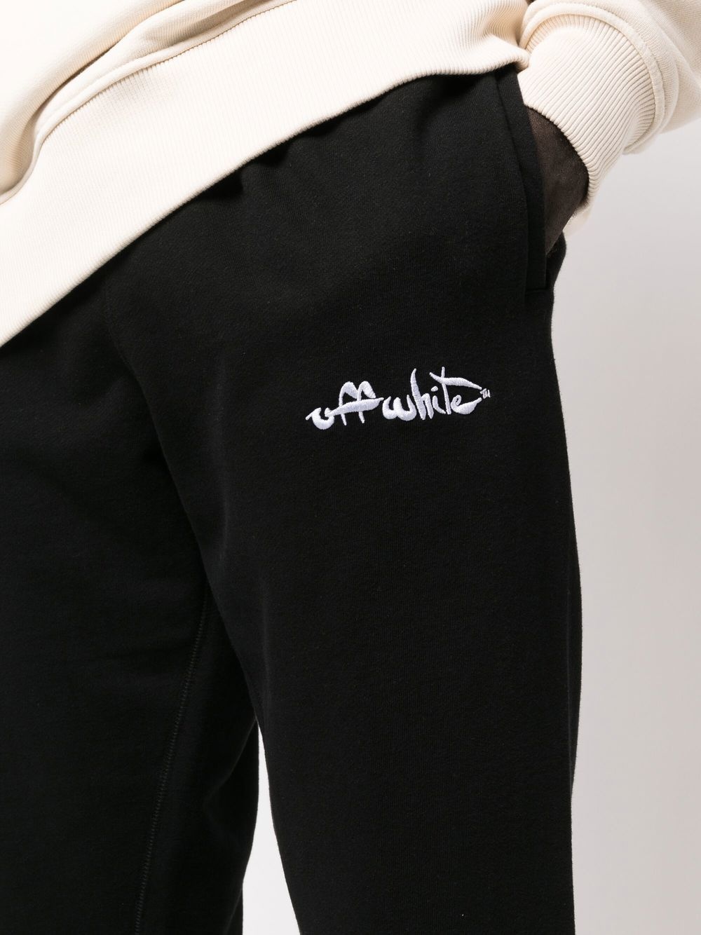 logo-embroidered track pants - 5