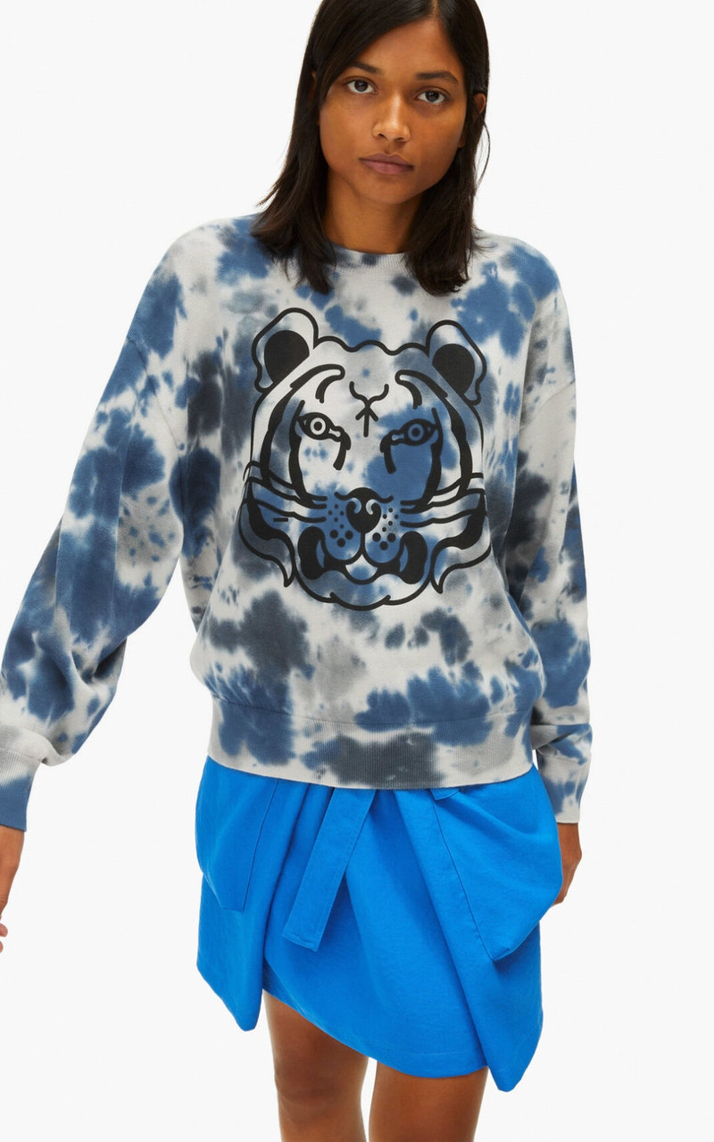 KENZO K-Tiger tie-dye jumper outlook
