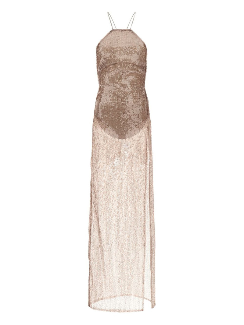 West sequin-appliqué maxi dress 1