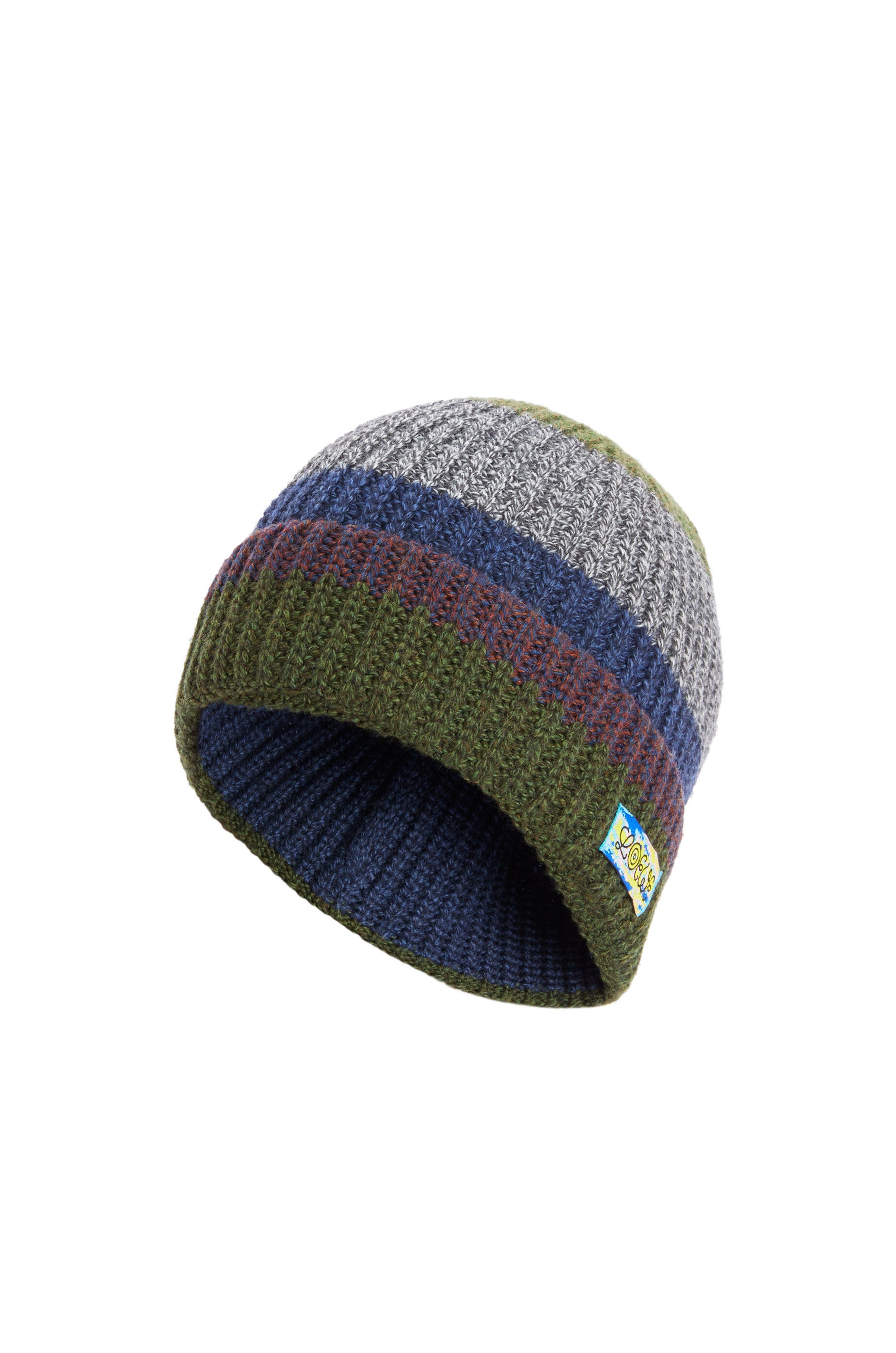 Knitted hat in stripes - 1