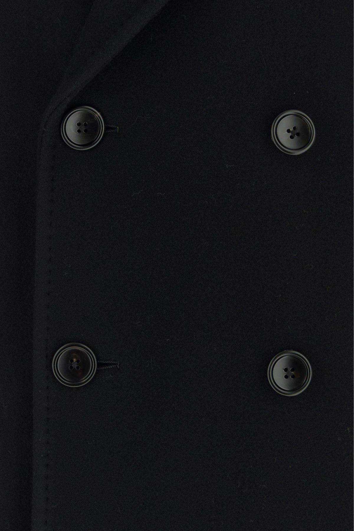 Black wool coat - 3