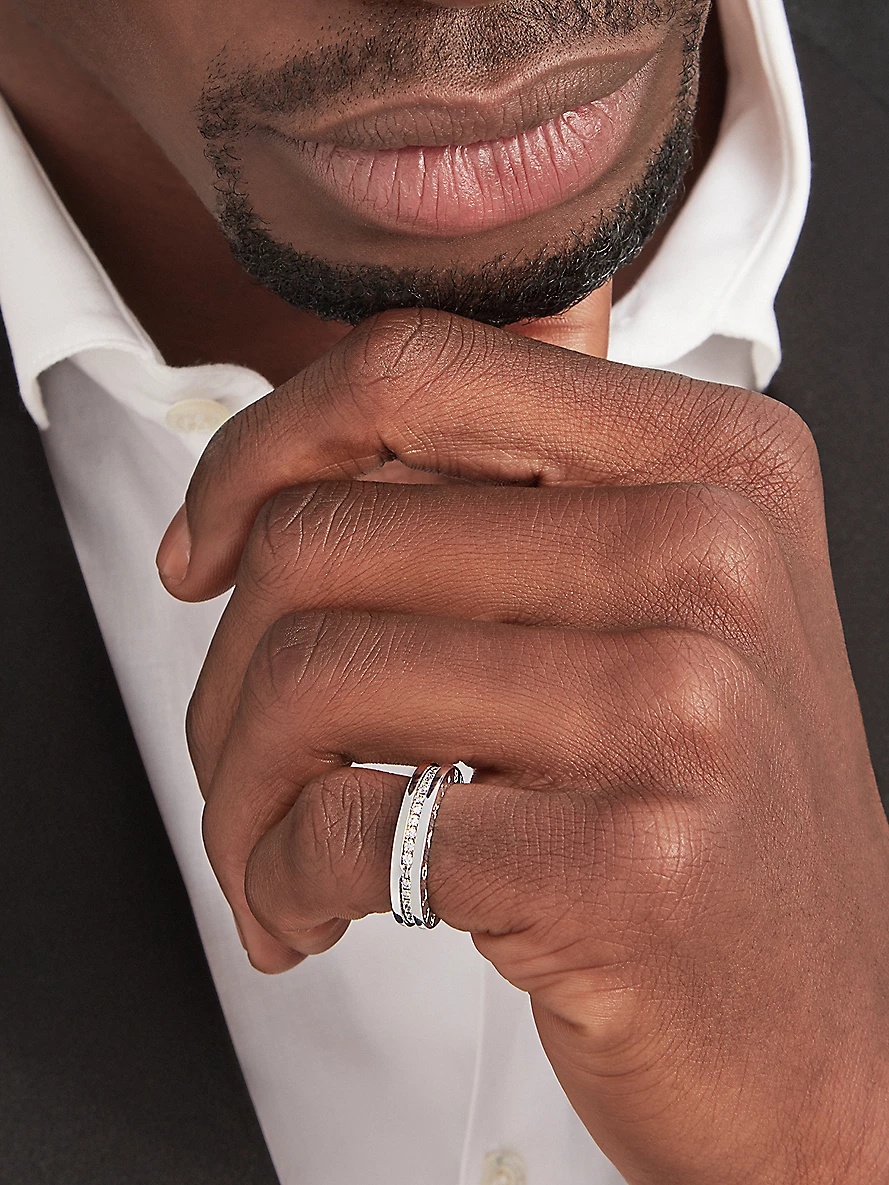 B.zero1 one-band 18ct white-gold and 0.84ct round-cut diamond ring - 6