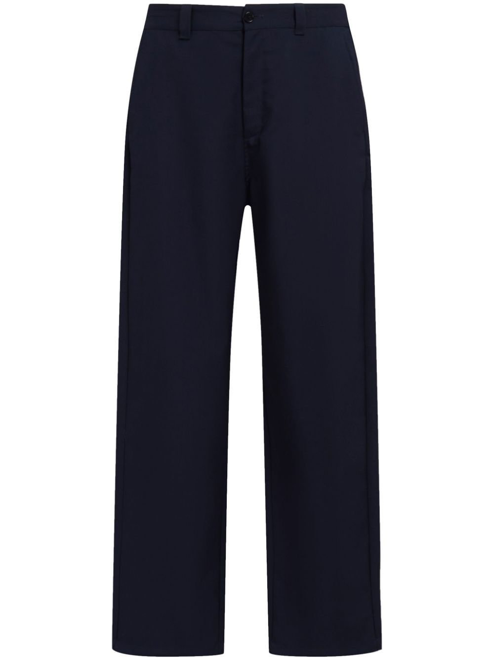 logo-waistband virgin-wool trousers - 1