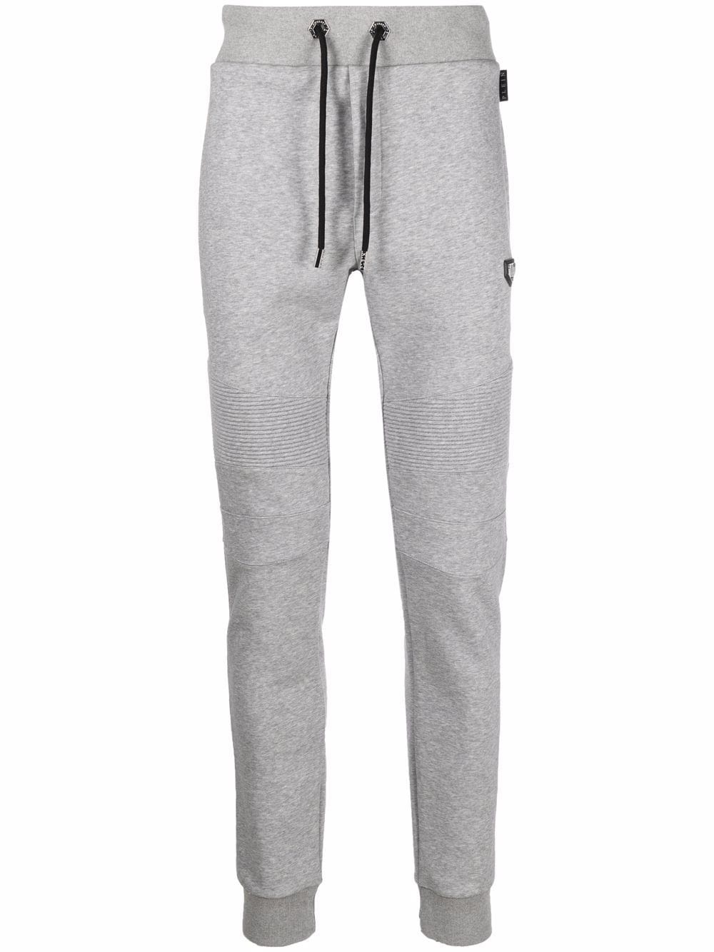 logo-plaque jogging trousers - 1