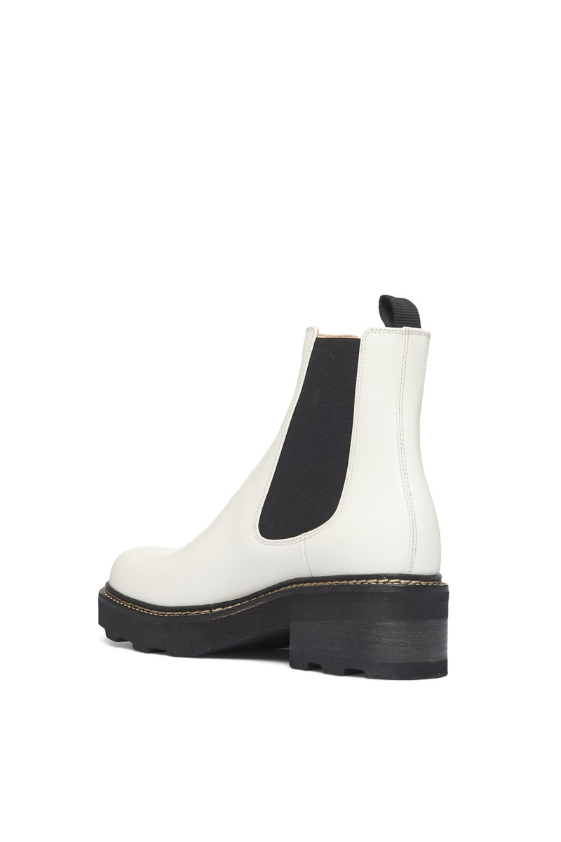 GABRIELA HEARST Jil Chelsea Boot in Cream Leather outlook