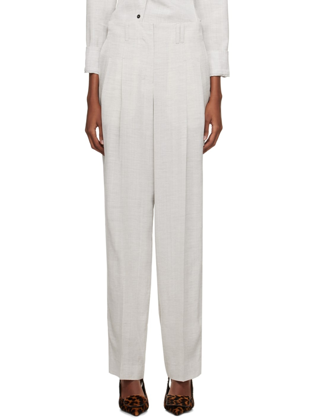 Gray Les Sculptures 'Le pantalon Titolo' Trousers - 1