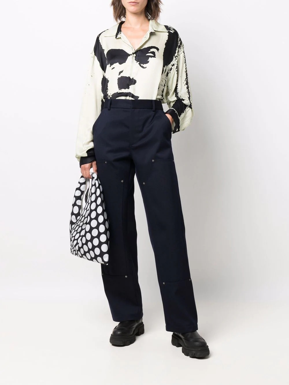 Workmen multiple-pocket straight-leg trousers - 3