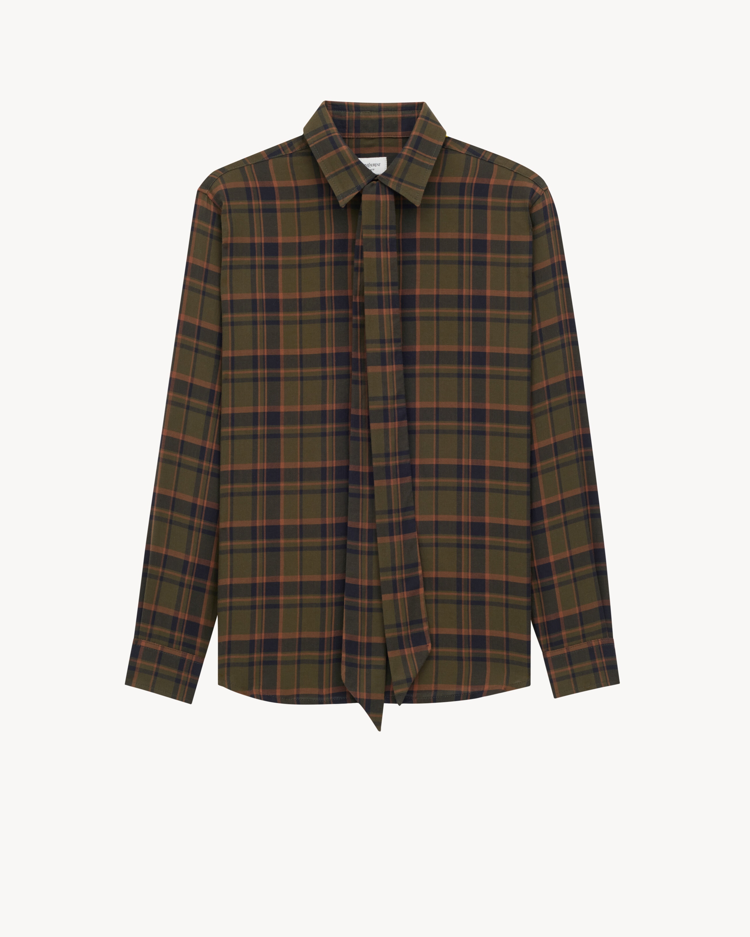 CASSANRE LAVALLIÈRE SHIRT IN COTTON PLAID - 2