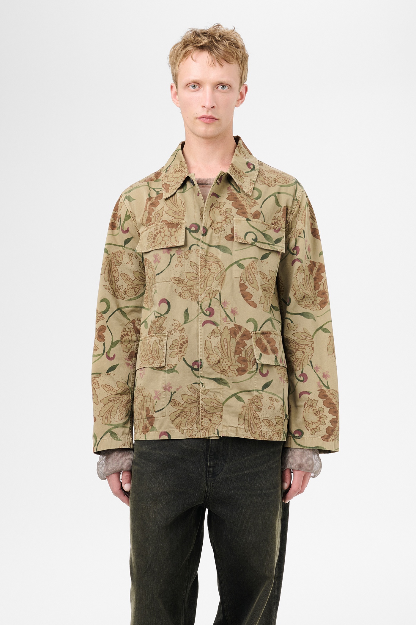 Uniform Jacket Spotting Rose Seventies Sateen - 3