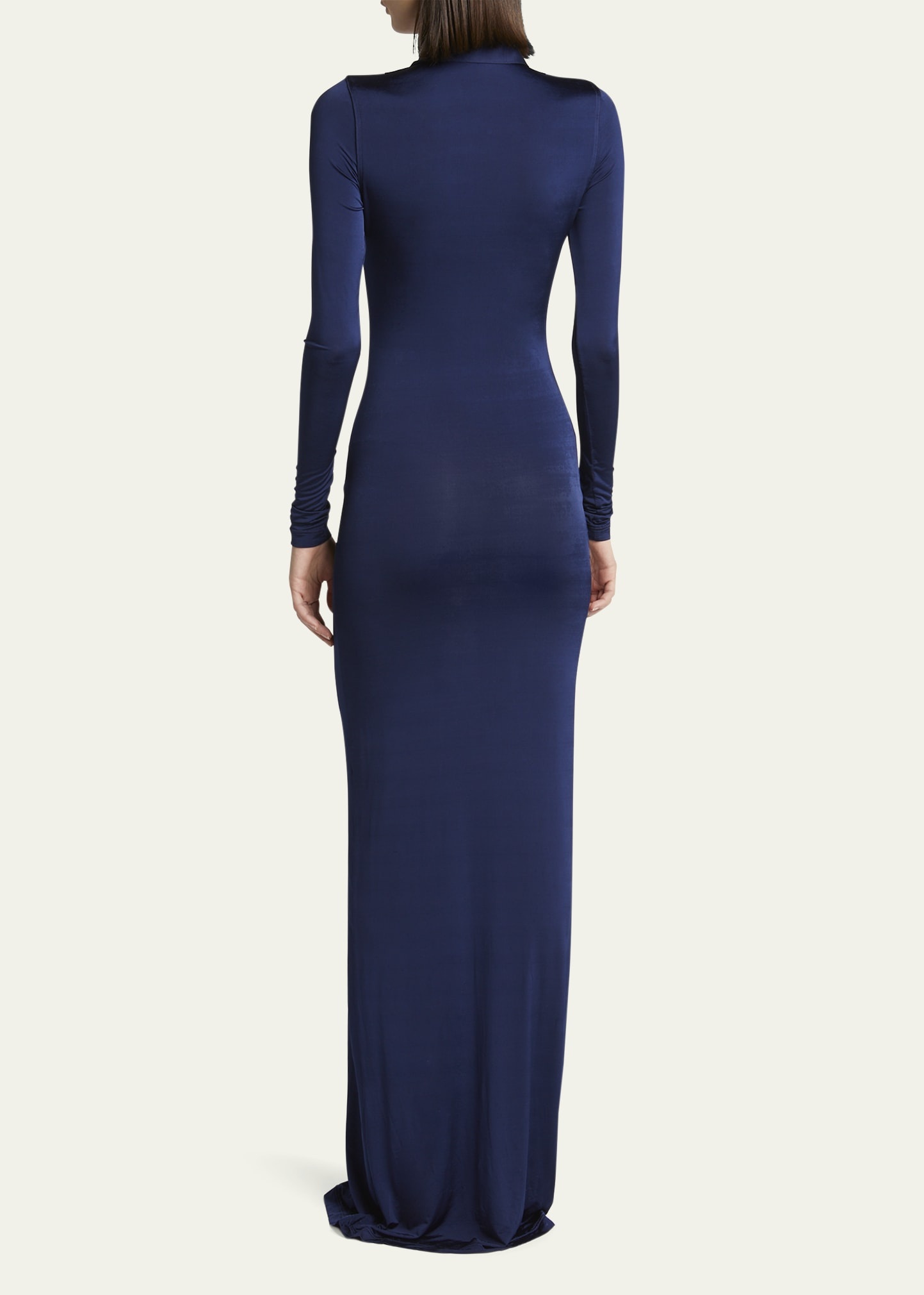 Stretch Maxi Button Down Dress - 3