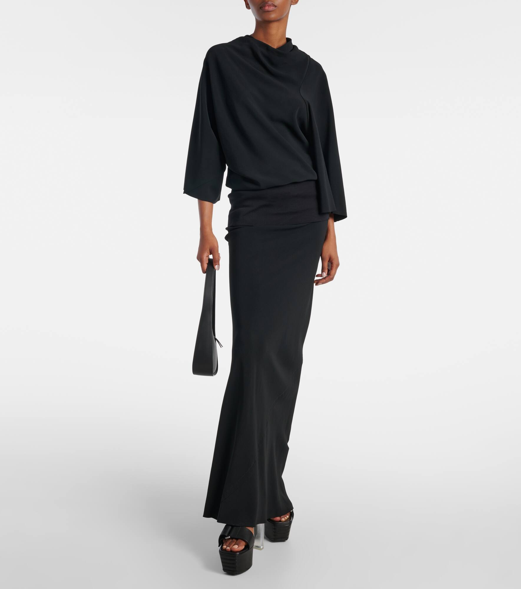 Draped charmeuse top - 2