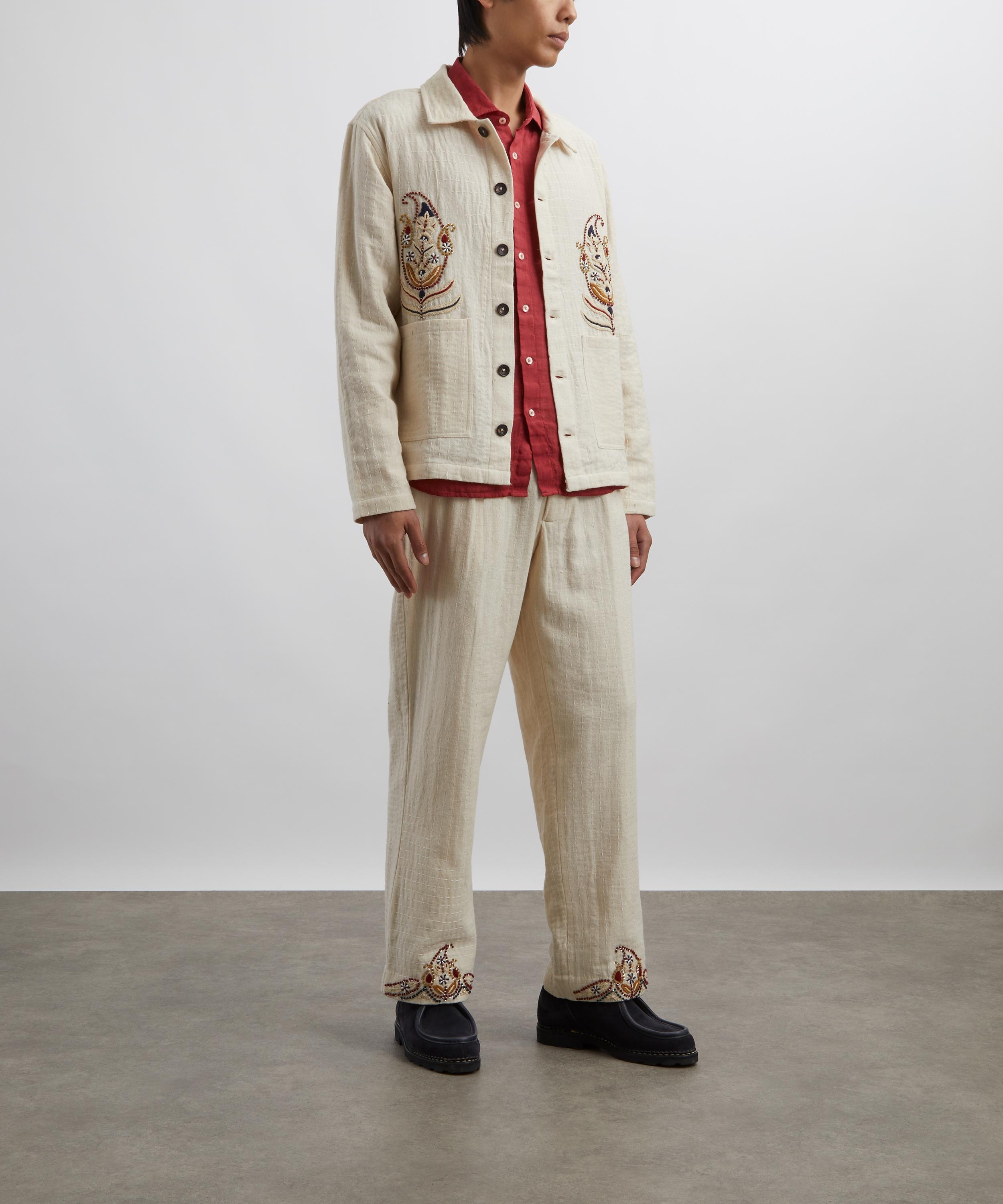 Paisley Embroidered Cropped Jacket - 2