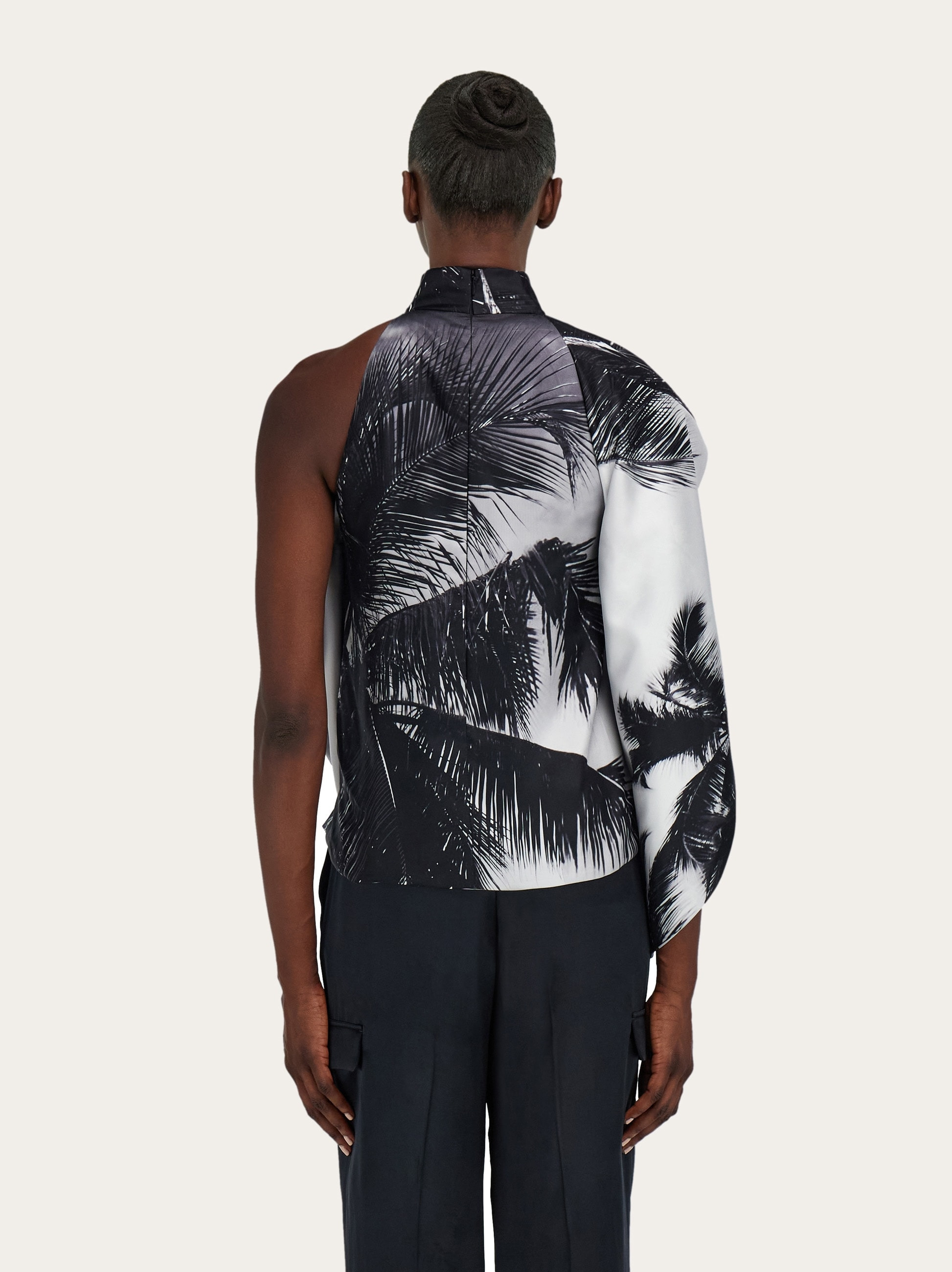 Asymmetric blouse with Trinidad print - 3