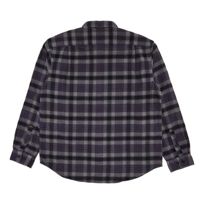 Supreme Supreme Plaid Flannel Shirt 'Black' outlook