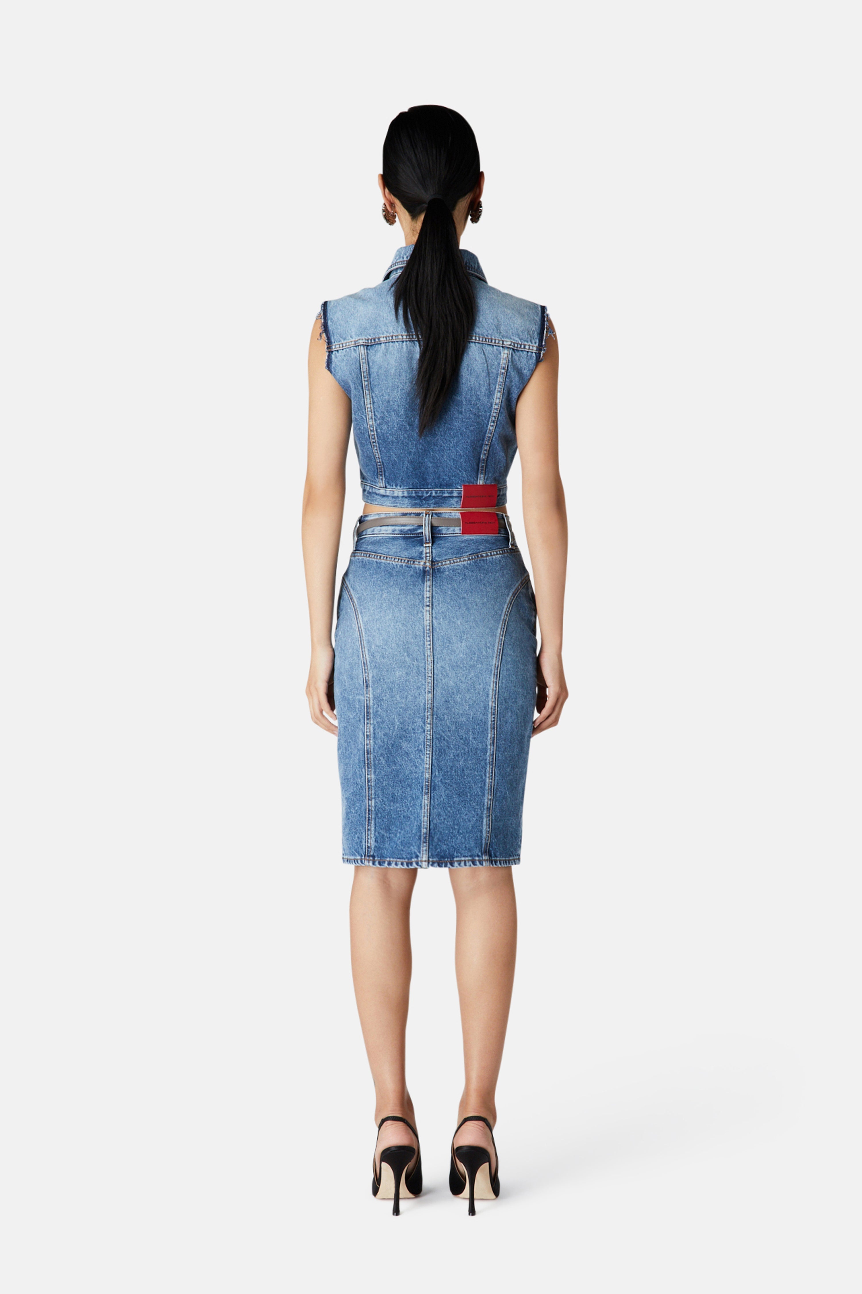 DENIM SKIRT - 4