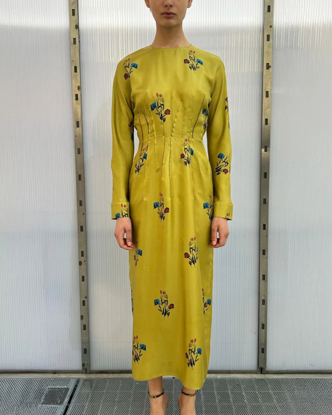TULIP SILK TWILL PRINTED DRESS - 2