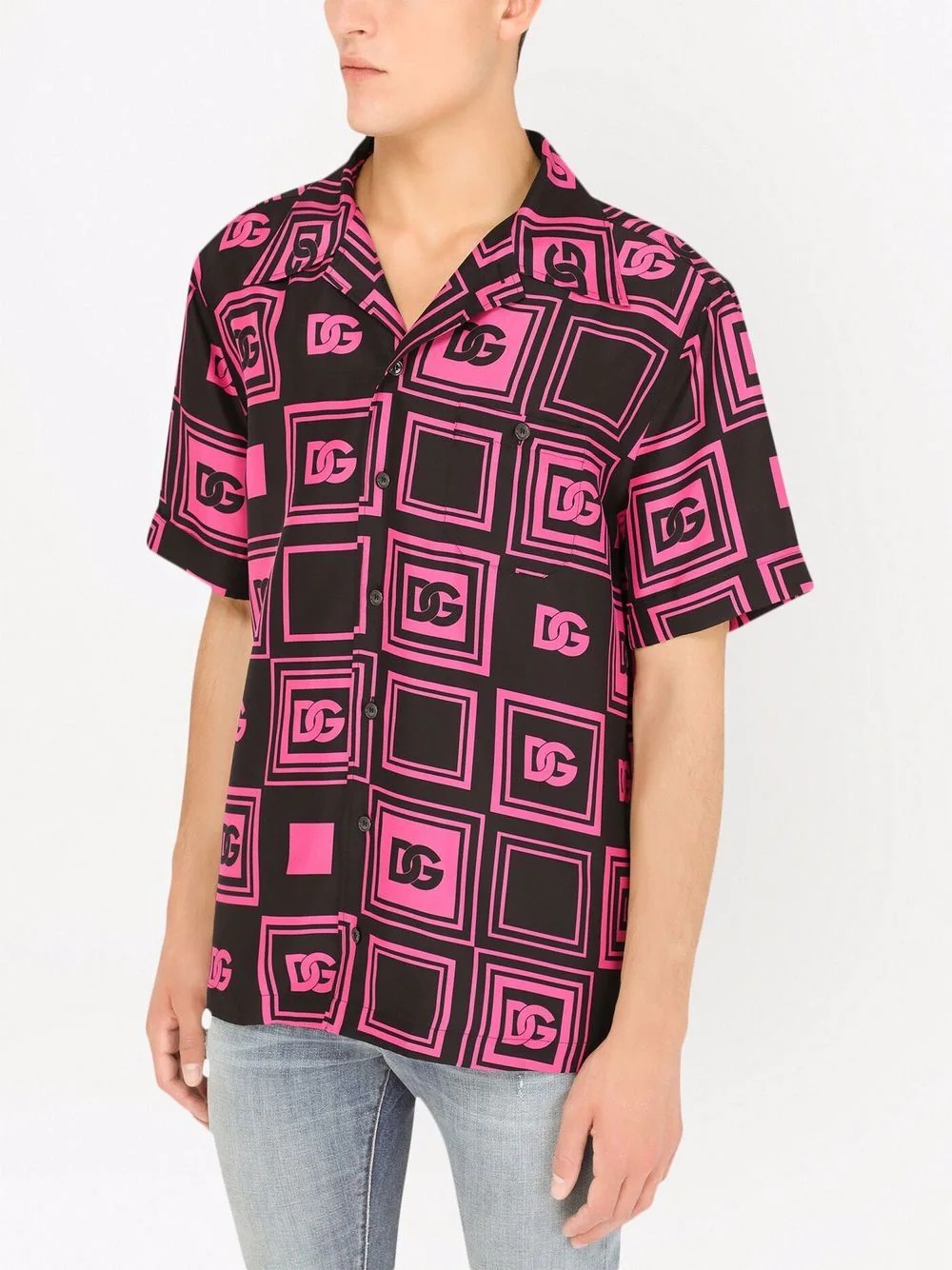 geometric-logo shortsleeved shirt - 5