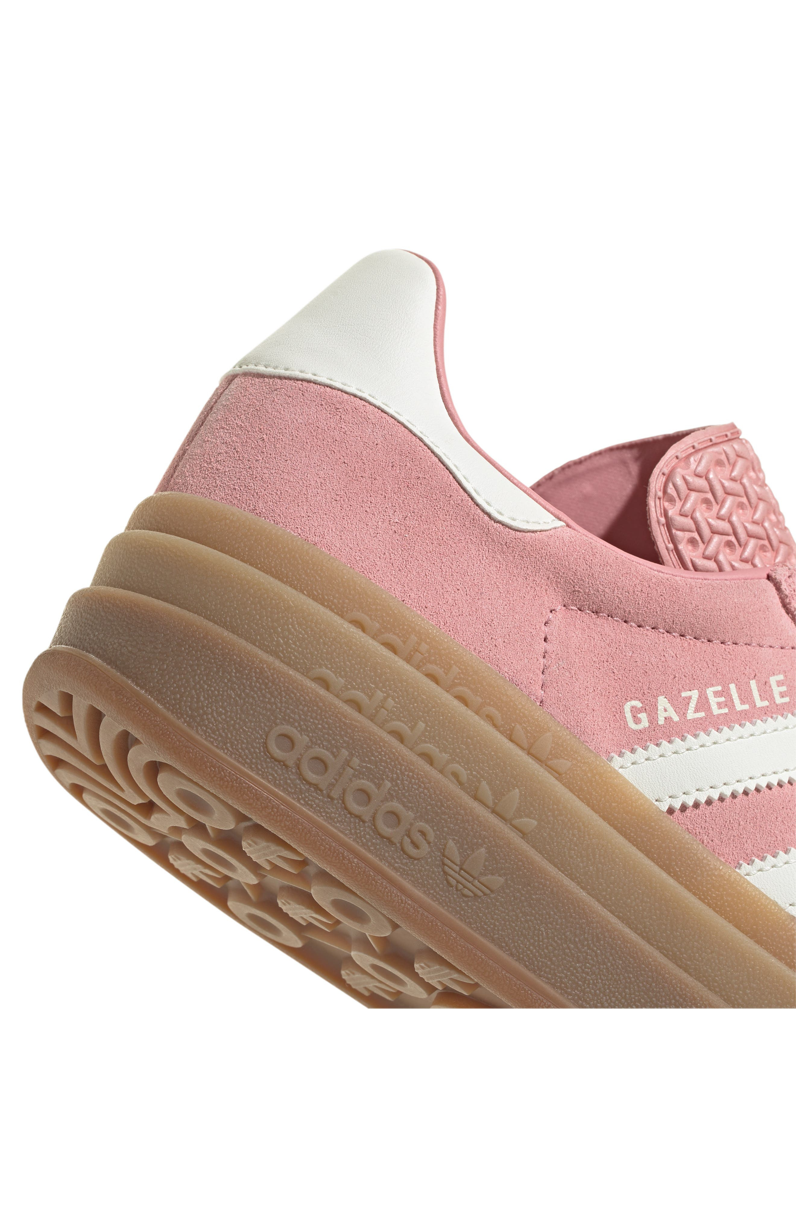 adidas Gazelle Bold Platform Sneaker in Wonder Mauve/Off White/Gum at Nordstrom - 7