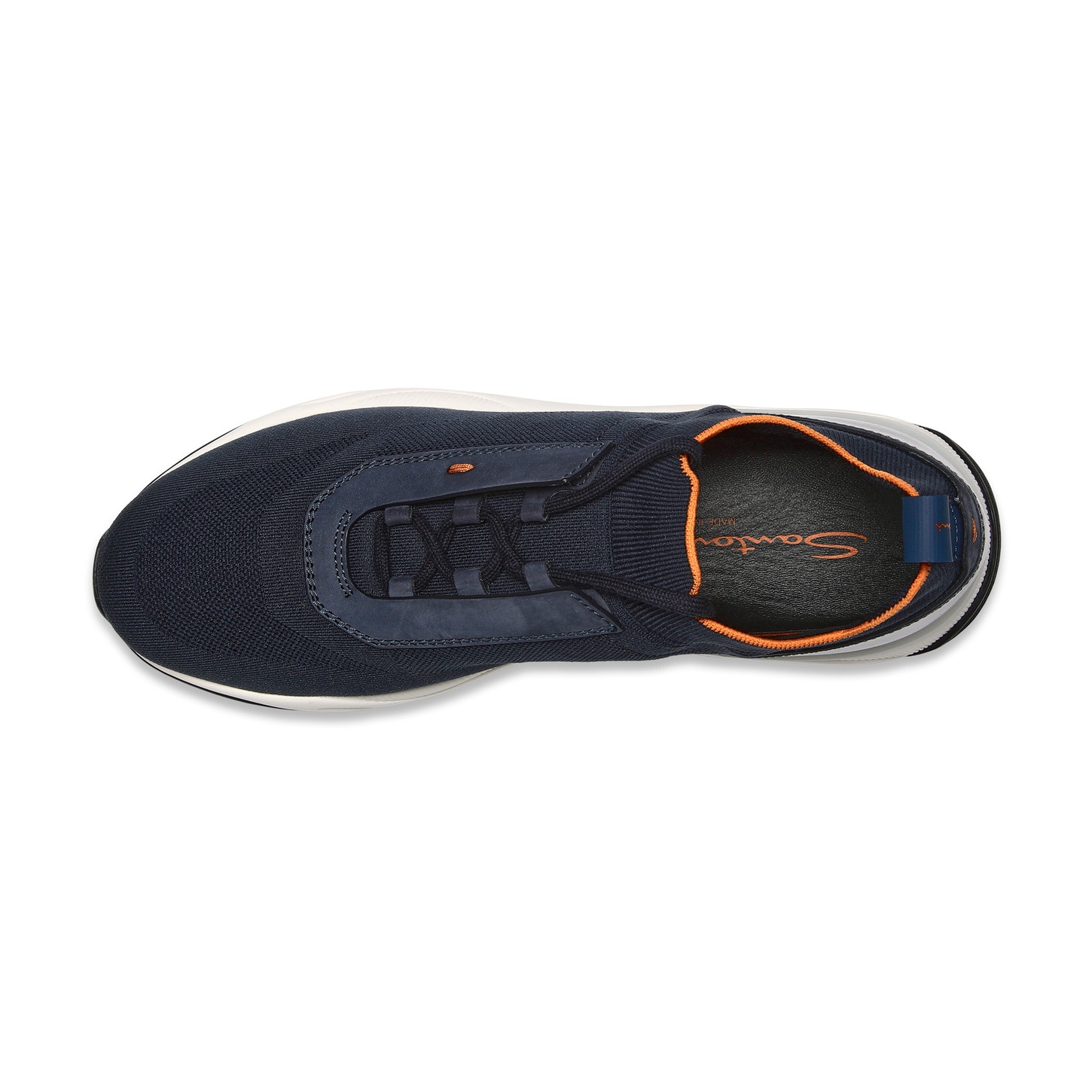 Men's blue stretch knit sneaker - 5
