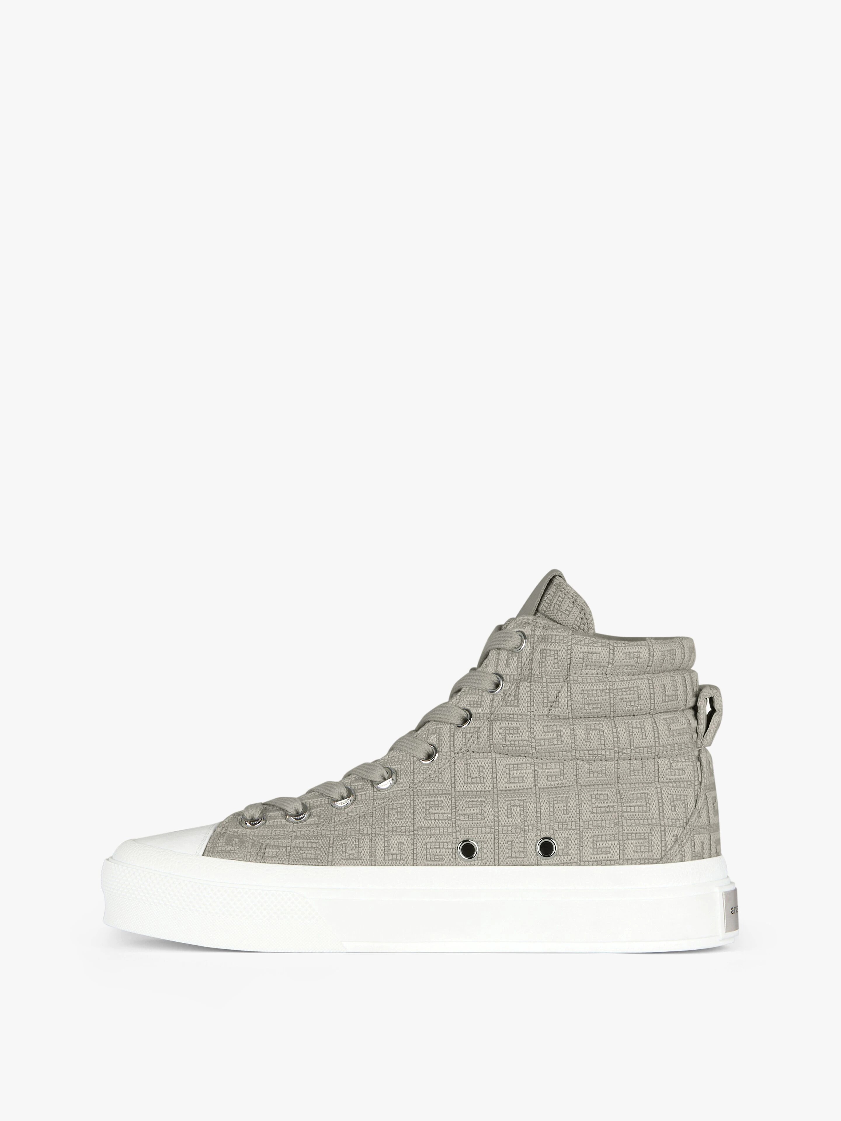 CITY HIGH SNEAKERS IN 4G EMBROIDERED CANVAS - 3