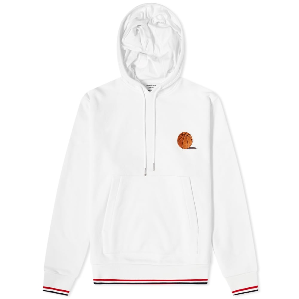 Thom Browne Basketball Icon Stripe Tipped Hoody - 1