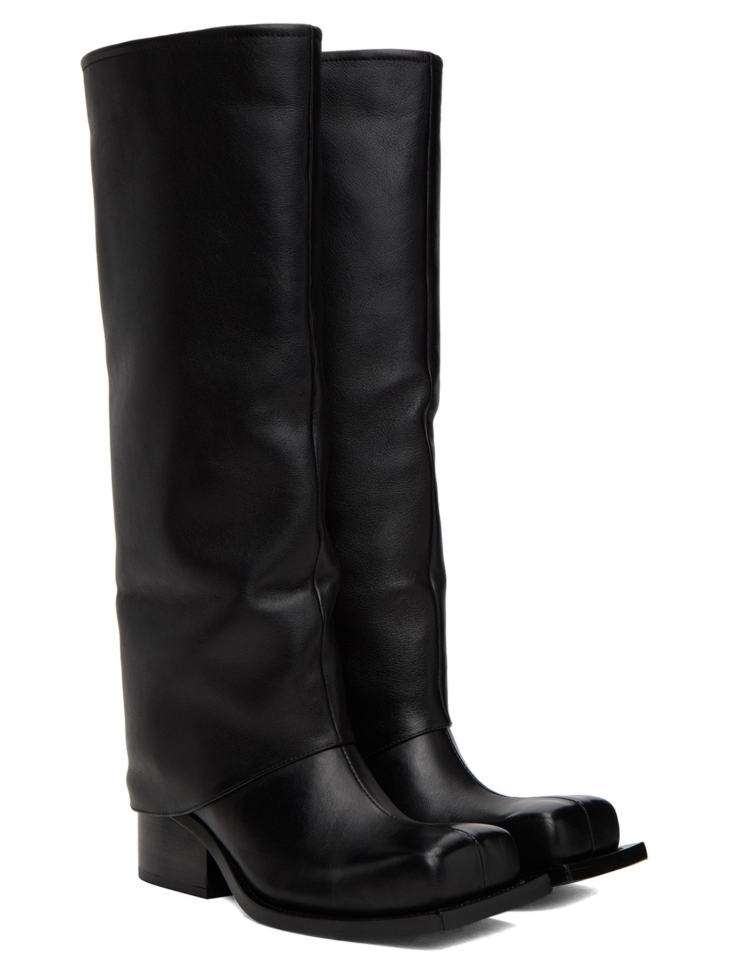 Black Havva Chunky Heel Trouser Boots - 4